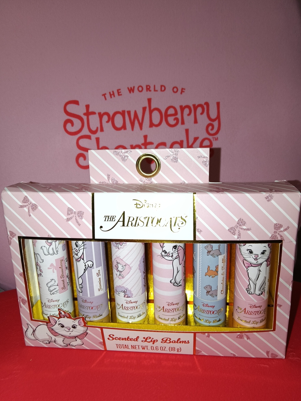 Disney The Aristocats Scented Lip Balm Set - Pink